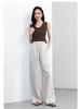 Yifeilaicer Women's Linen Wide-Leg Summer Pants - 2026 Ice Silk Casual Drape