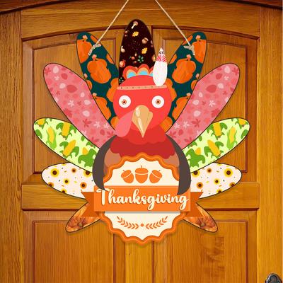 Xiyin Díkůvzdání Dekorace Číslo Dveří Přívěsek Krůta Sváteční Atmosféra Závěs na Dveře Přizpůsobení