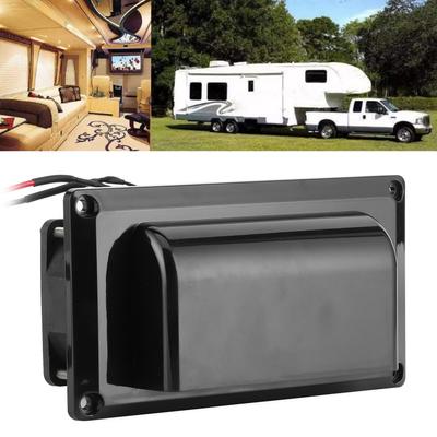 Side Air Vent Ventilation Exhaust Fan Motorhome Trailer RV Black 12V for Trailer Boat Marine Yacht Side Ventilation Exhaust Fan