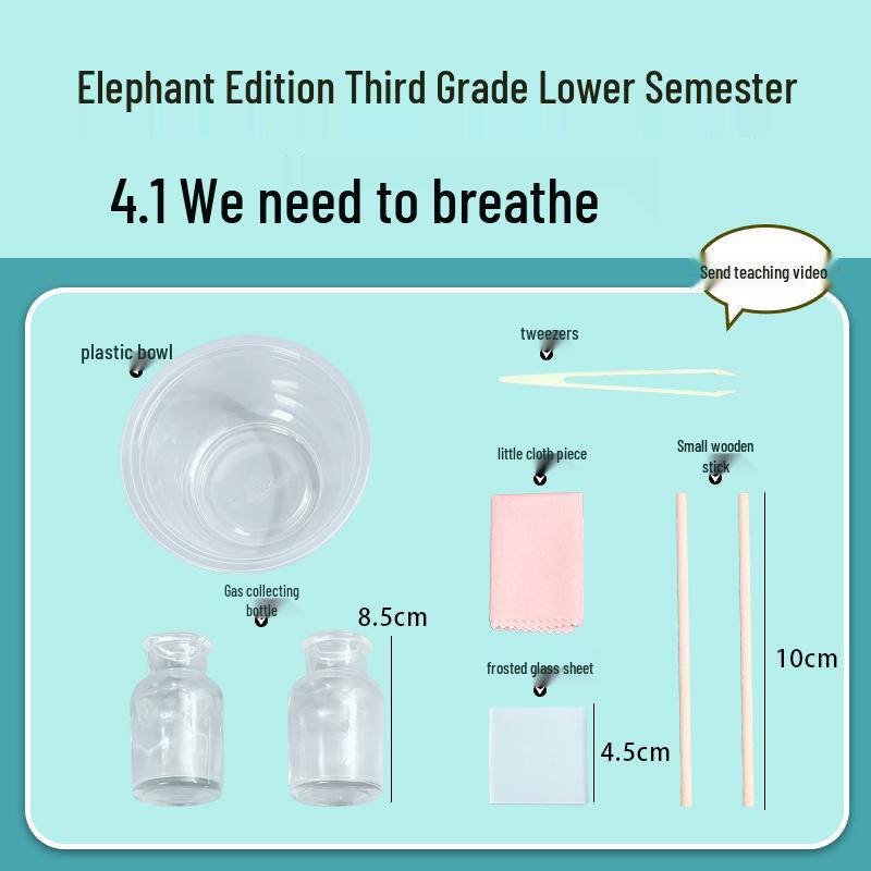 Elephant Edition Science Experiment Kit for Third Grade - Breathing Focus