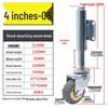 Shock-Absorbing Rubber Silent Wheel Caster (2" to 5") - Polyurethane with Spring Mechanism