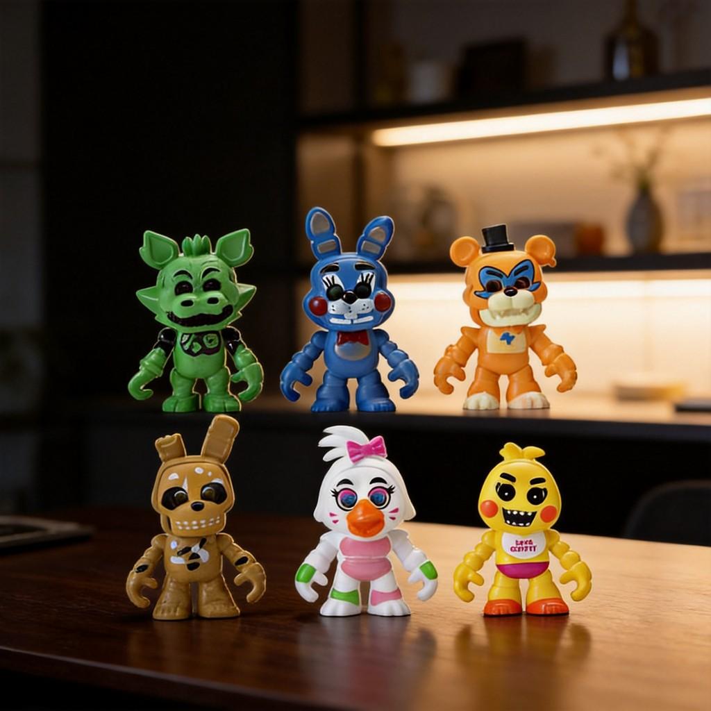 Five Night At Freddys Pvc Collectible Figures Set For Anime Fans