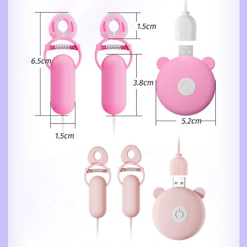 Breast Sex Toy Electric Nipple Clamp Breast Massage Vibrator Enhancer Bondage Adult Female Chastity Stimulate Clit Nipple Clamp