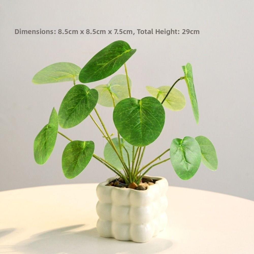 Elegant Artificial Plants Bonsai Evergreen Artificial Fern Leaves  Home Garden