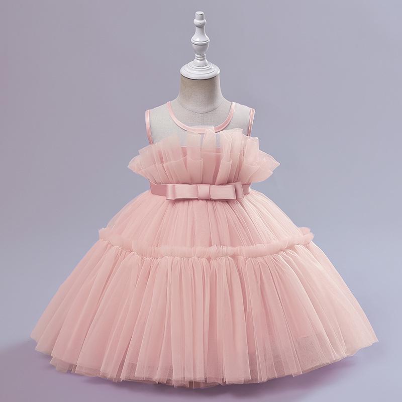 Best-Selling Girl's First Birthday Mesh Princess Party Dress