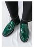 Men's Leather Cross-Strap Tassel Loafers: Pointed Toe Formal & Casual Versatile Shoes In Large Sizes