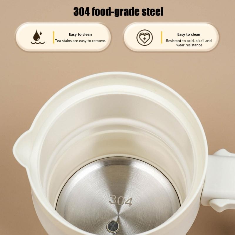 Foldable Electric Kettle With 4 Temperature Settings Fast Boil For Tea Coffee 600ml Portable 220V Dry Burn