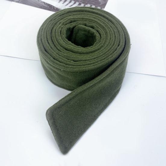 Women Belt Brushed Plush Long Enough Wear-resistant Solid Color Elastic Decorate Accessory Faux Woolen Coat Corset Double-Sided Waist Belt