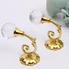 2Pcs Durable Ball End Polished Curtain Tieback Hook Expansion Plug Finish Modern Shaped Metal Wall Mounted