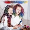 2-Pack Washable Hair Chalk Set - Fun Temporary Colours for Kids & Teens