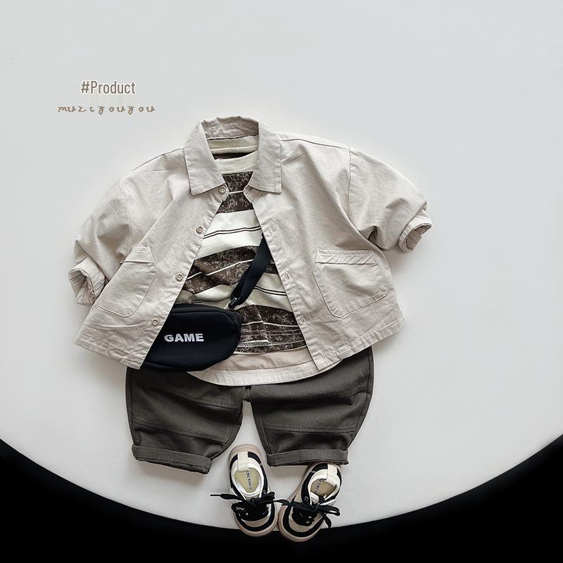 Dětské univerzální jarní ležérní kalhoty v korejském stylu pro chlapce a dívky