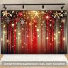 2D Flat Banner, 1 Piece - Starry and Flashing Light Background Banner - Red and Flashing Party Background