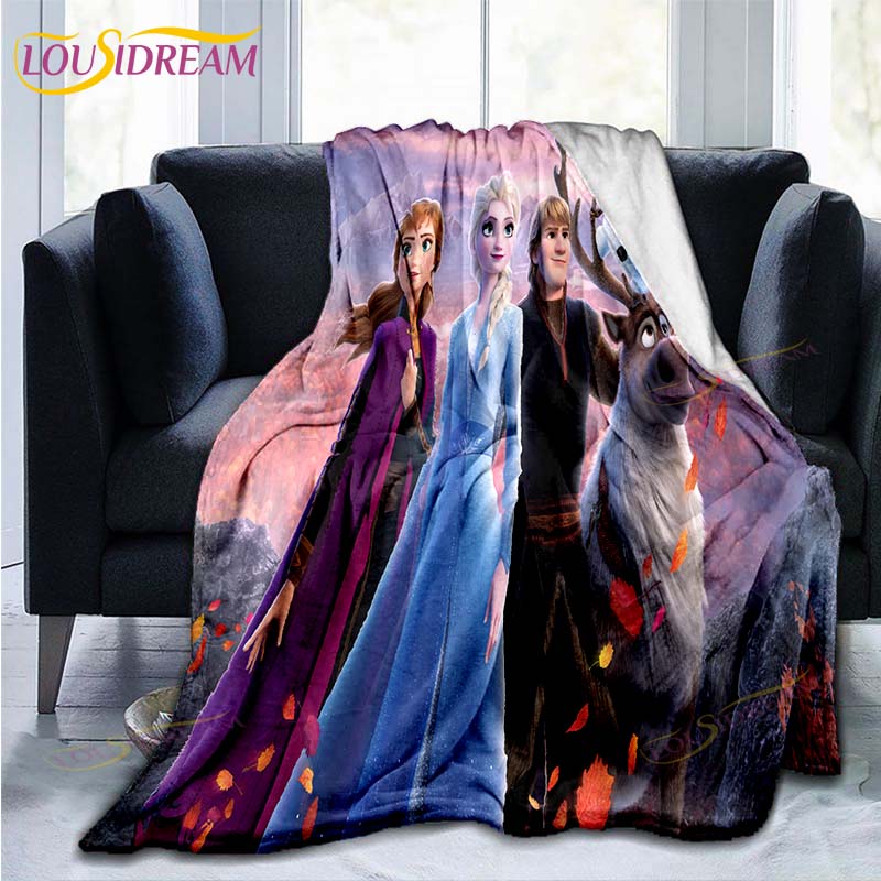 Frozen patroon plaid Deken Bank Quilt Overtrek Reis Beddengoed Outlet Plaid Deken Flanellen Deken Sprei
