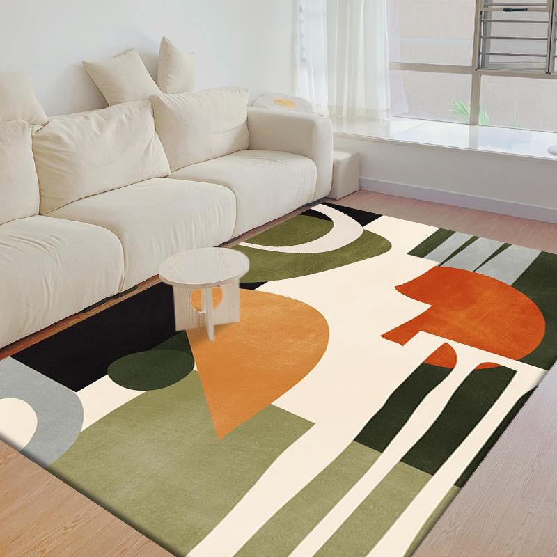 

Nordic Abstract Carpet Гостиная Светлая Роскошная Коврики для Журнального Столика Спальня Большой Коврик Кухня Нескользящие Пятностойкие Ковры 120 * 160cm