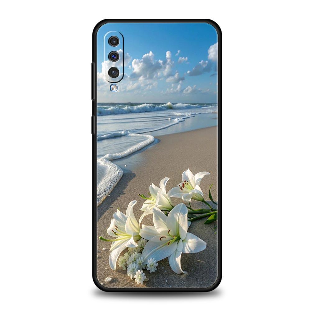 Realistisches Lilienblumen-Druckgehäuse für Samsung A56 A36 A26 A54 A52 A24 A14 A50 A72 A70 A06 A12 A22 A34 A42 A32 A04s A16 5G Hülle