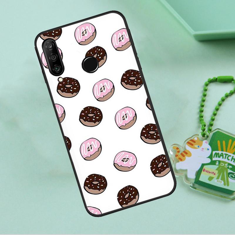 Pizza Sushi Food Donuts For Huawei Nova 8i 11i 12i 12s 9 10 SE Y90 Y60 Y70 Y72 Y61 Y91 P20 P30 P40 Lite P60 Pro Case