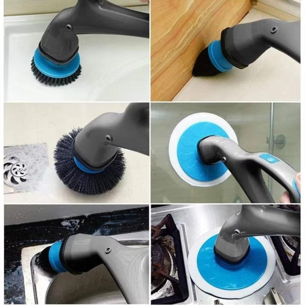 Convenient Electric Cleaning Brush Portable Turbo Scrub Cleaning Brush  Household