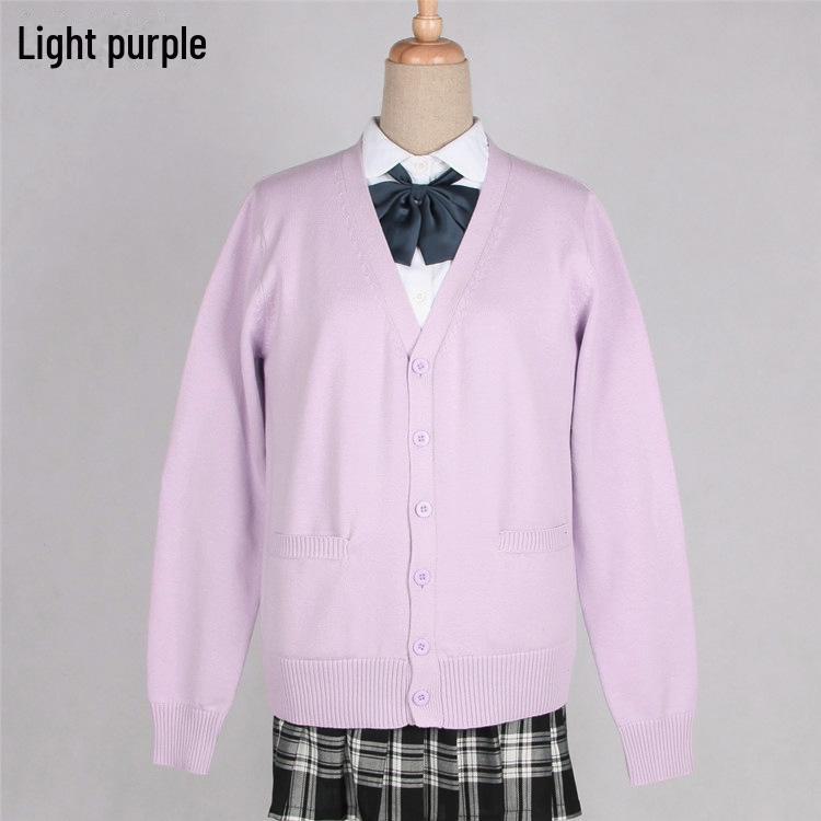 Svetr kardigan ve stylu sen pro JK pro ženy - Vysokoškolská uniforma, jaro a podzim