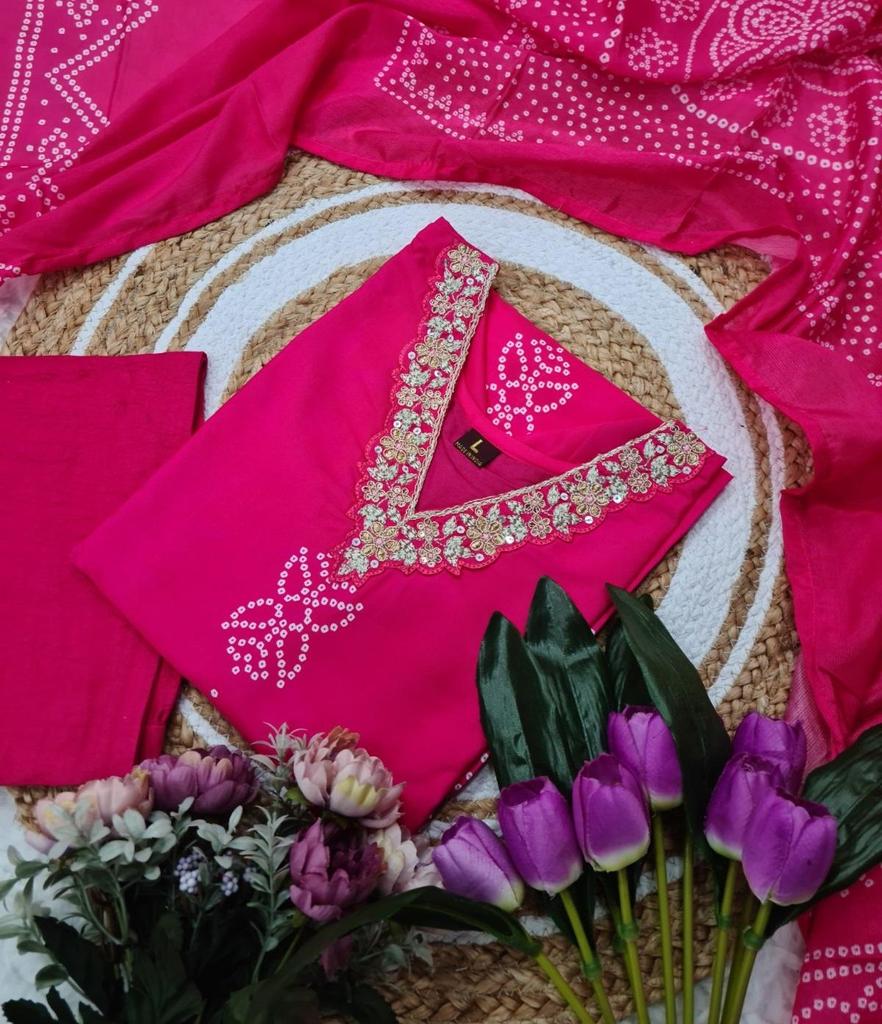 Indischer pakistanischer Designer Kurta Hose Dupatta Set Bollywood Top Tunika Kurti Salwar Kameez