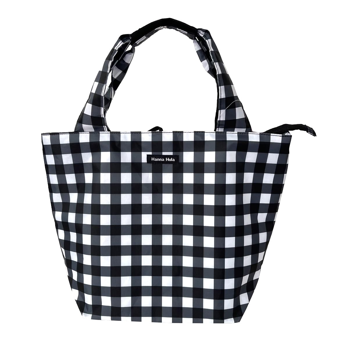 Hannah Hula Складная дополнительная сумка Гингем Черная