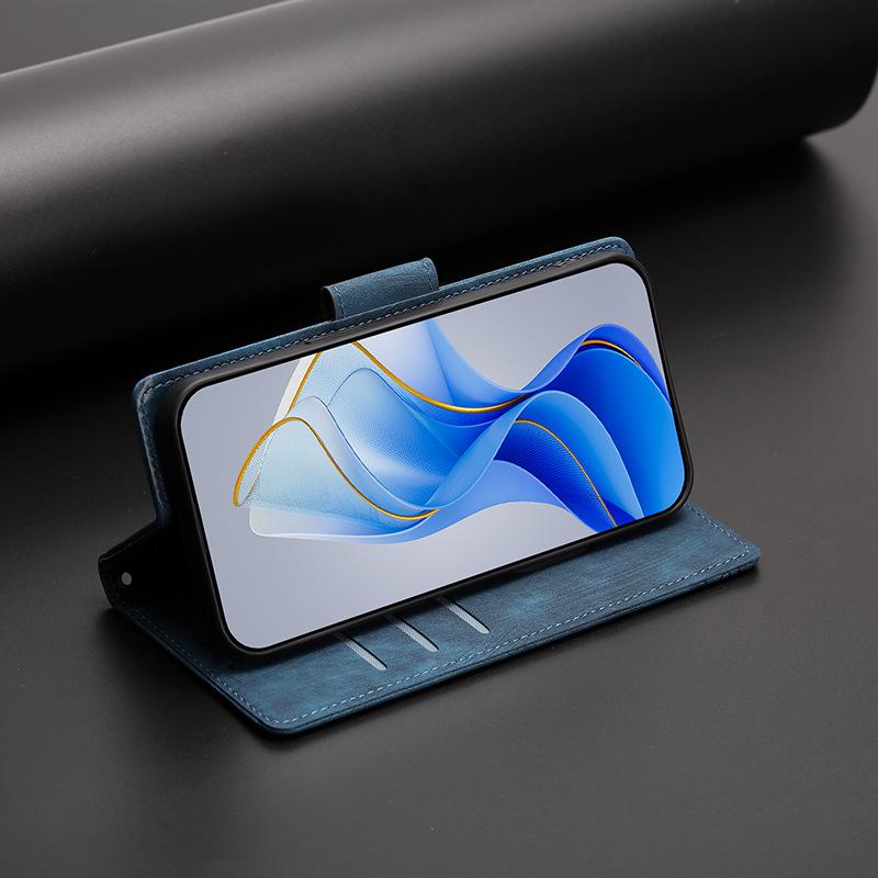 Anti-fall Embossed Leather Phone Case for Sharp AQUOS Wish 5, Fujitsu Arrows We 3, Kyocera, ZTEN