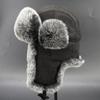 Imitation Fur Ear Protection Hat Suede Fabric Cold-Proof Hat Fashion Windproof Ski Hat  Skiing