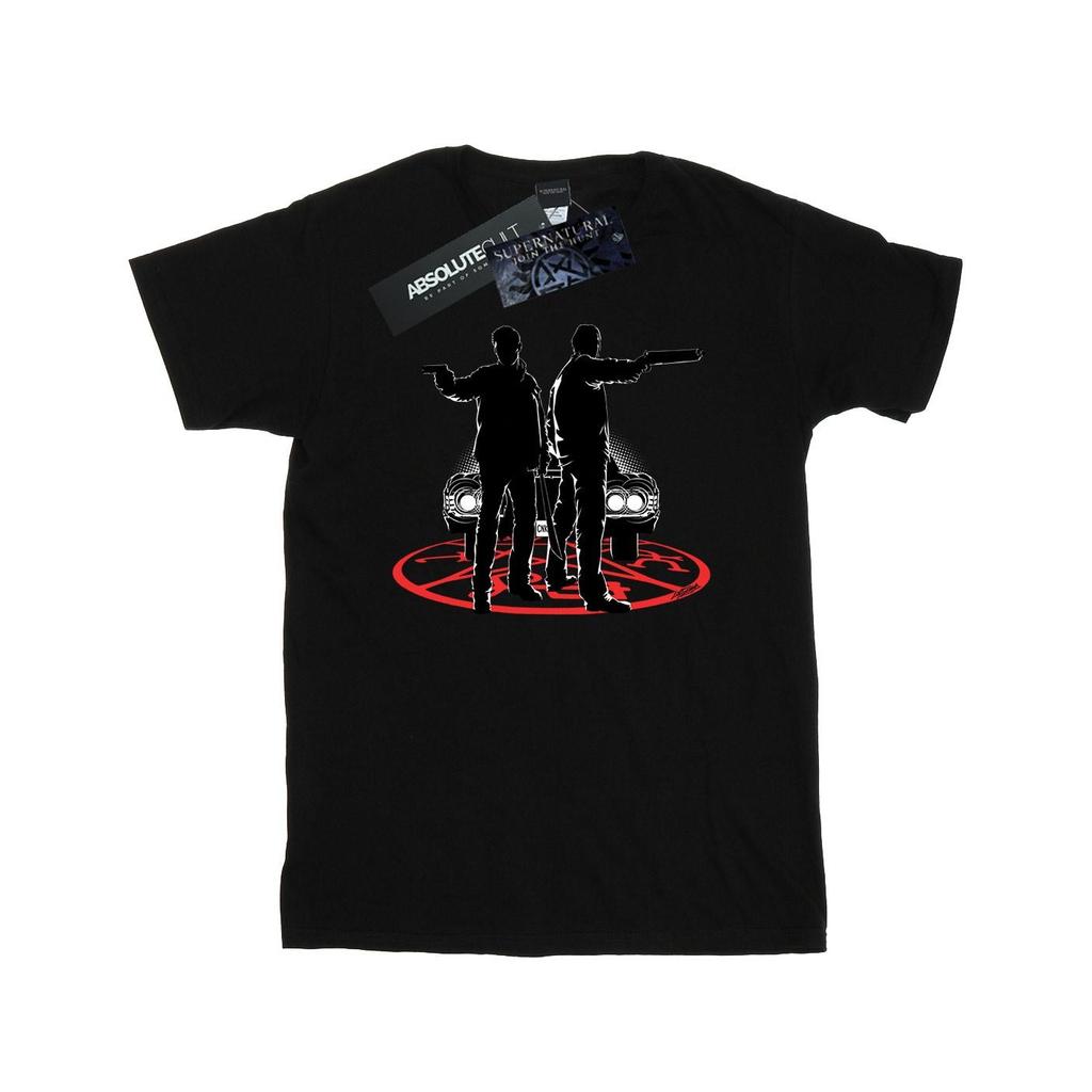 Supernatural Mens Sam And Dean Silhouette T-Shirt