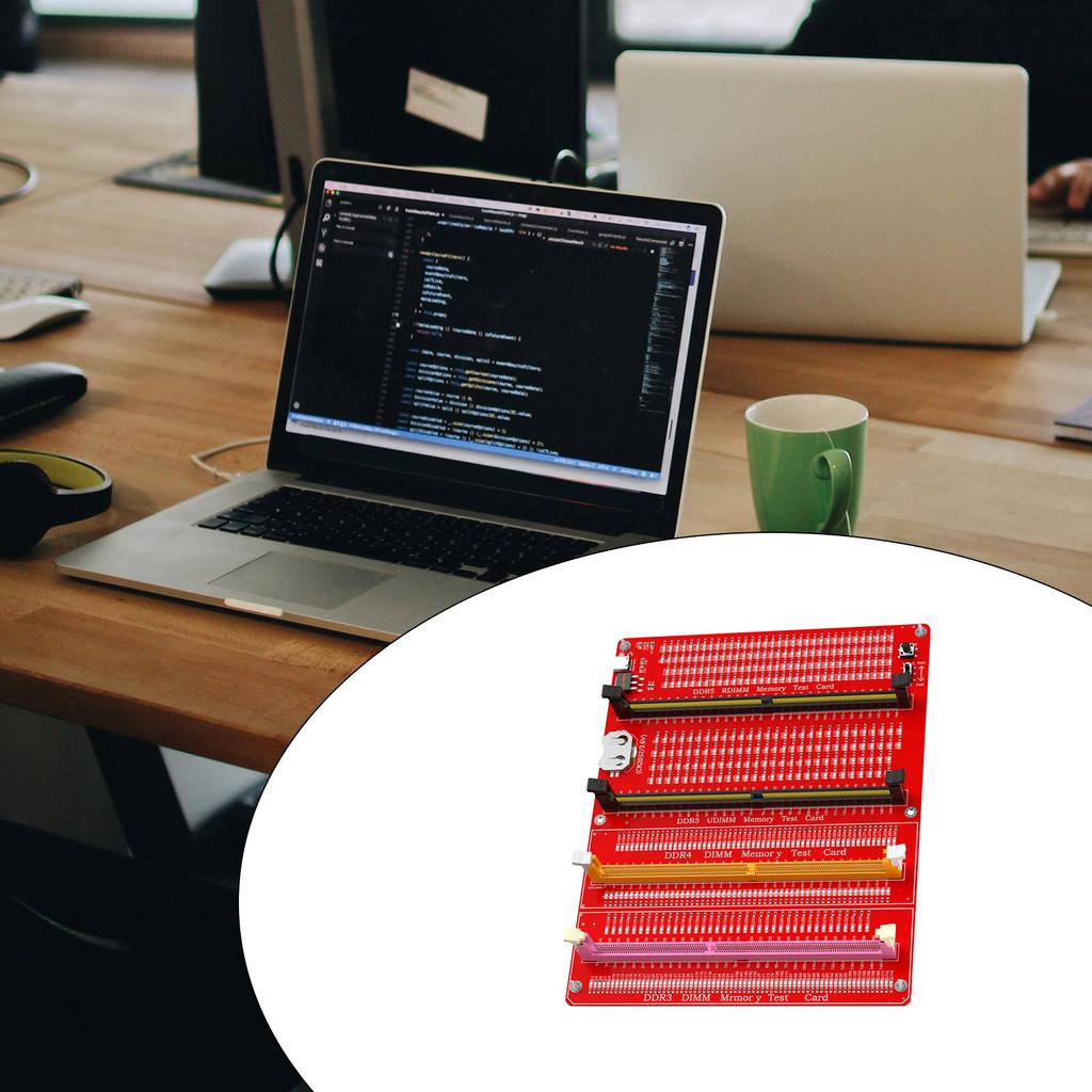 Tester di Memoria DDR3/4/5 RDIMM/UDIMM con Indicatore LED Alimentazione USB C Pulsante di Test Scheda di Test Memoria DDR3/4/5 per Computer