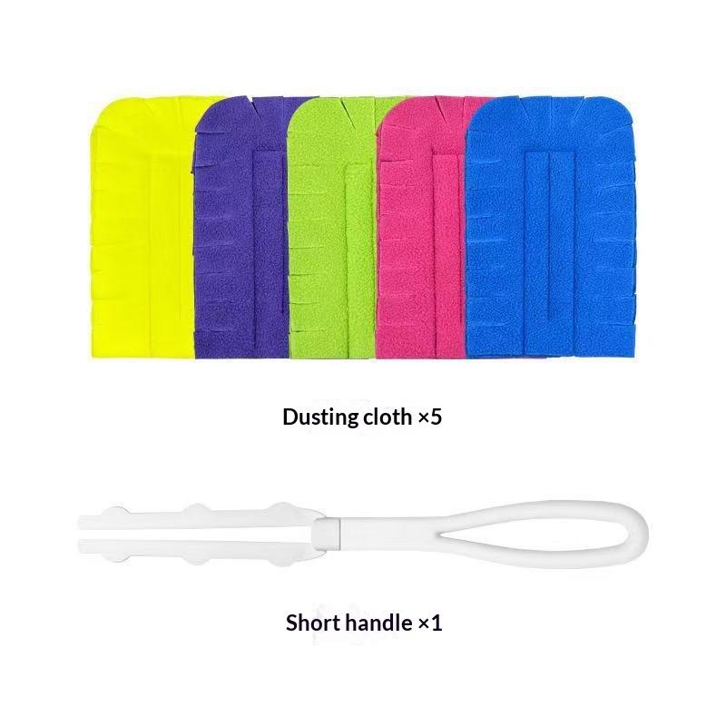 1/5Pcs New Microfiber Duster Replacement Head Duster Window Dusting Cloth With Handle Clean Desk Blind Surface Dust Clean Tool