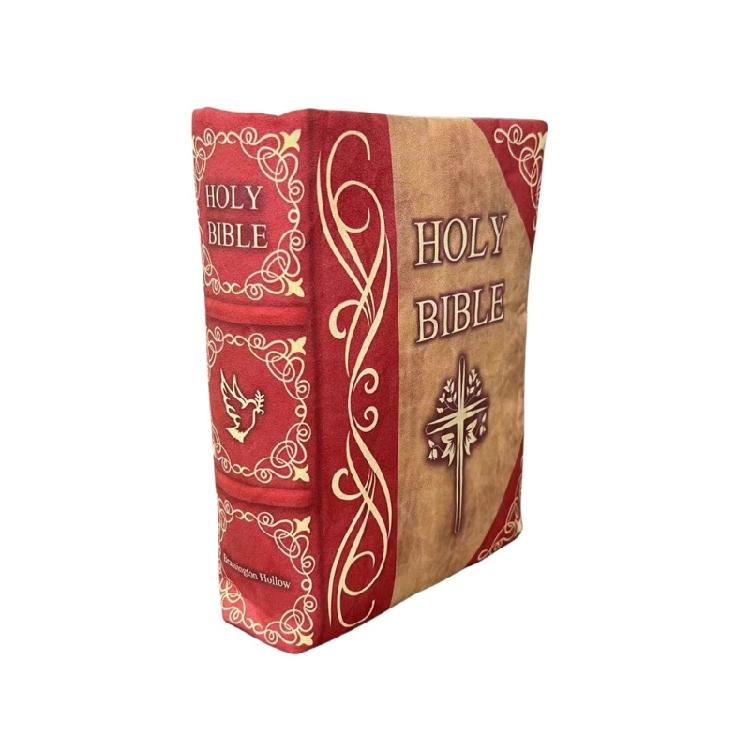 Holy Bibles Shape Plushes Pillow Cushions Soft Religious Ornamentation Comforting Gift For Baptisms Christmas School