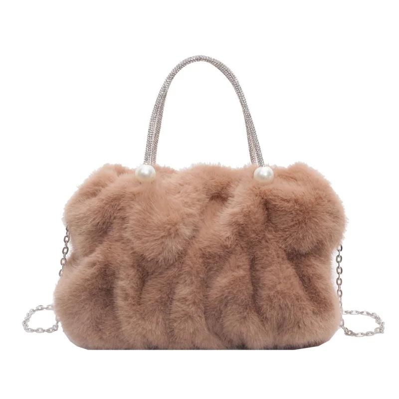 Modne Damskie Torby na Ramię Torba Crossbody dla Kobiet Włochata Torba Ręczna Torba Wiaderko Portmonetka i Torebki Torby Matka Dzieci