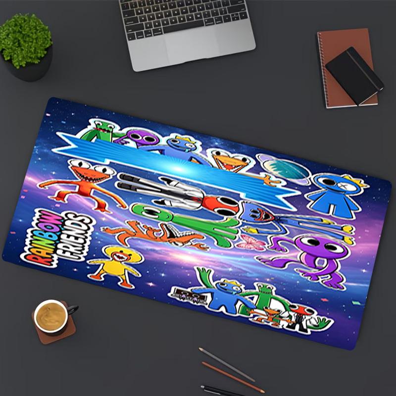 Game Rainbow Friends Print Mouse Pad, for Keyboard Pad Laptop PC Mat for Office Home Use, Desk Decor, Perfect Birthday Gift for Gamers