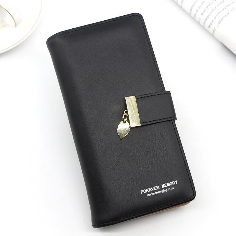 Pu Leather Ladies Wallet With Photo Slot Zipper Coin Purse For Wedding And Gift