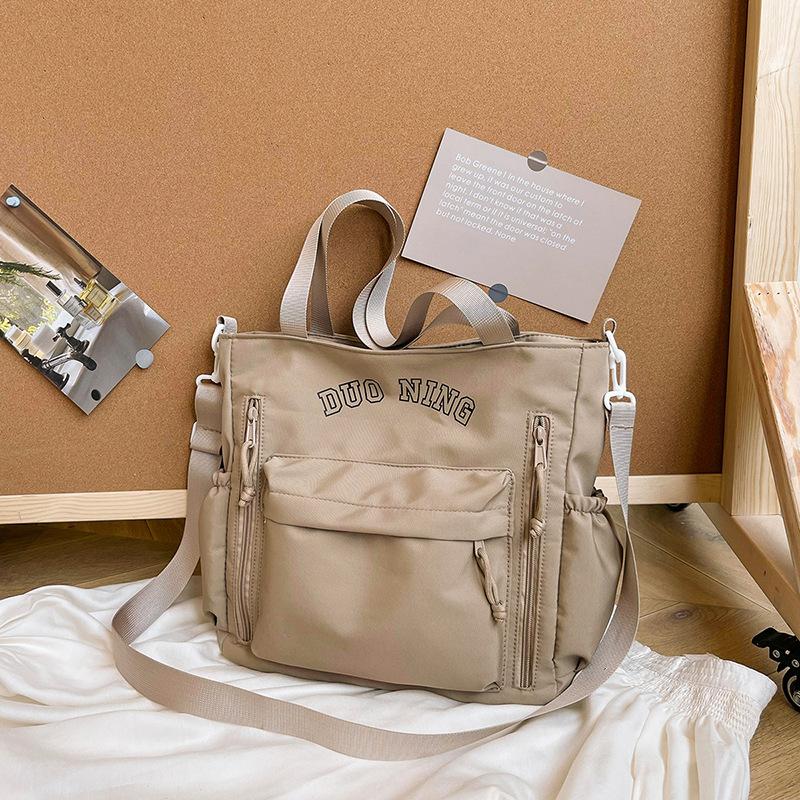 

Сумка для переноски книг Большая вместимость для учеников младших классов средней школы Холщовая сумка для девочек-учениц