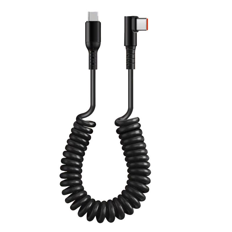 Spring 120W Dual Type-C 6A Flash Charge Cable for Apple & Huawei