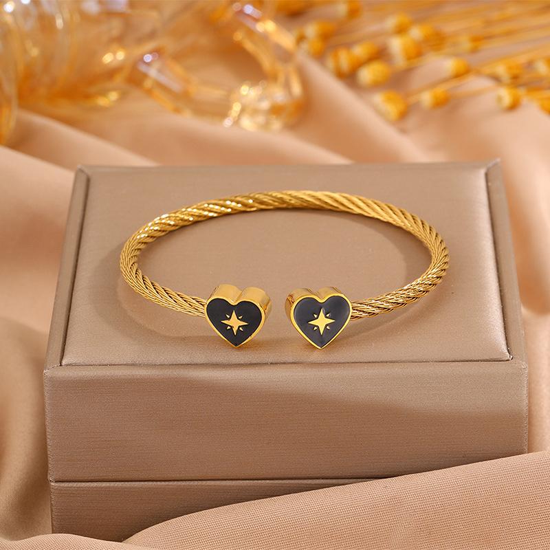 European and American Devil's Eye Love Opening Braided Girls' High-end Fashionable and Versatile Bracelet
