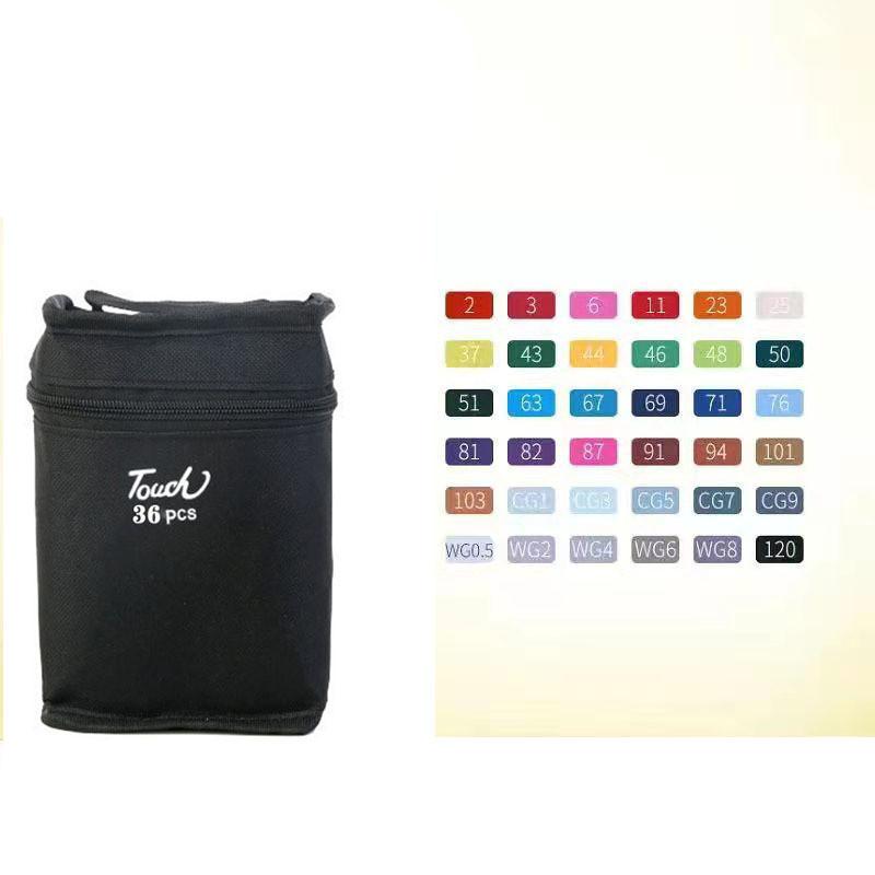 12/18/24/30/36/48/60/80 Colors Double Headed Oily Marker Set Alcohol Based Sketch Drawing Graffiti Art Marker For Manga School Art Supplies