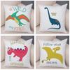 Süße Cartoon-Dinosaurier-Dekorative Kissenhülle Büro Wohnzimmer Heim-Kissenhülle Auto-Schmuck