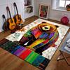 Colorful Bear with Floral Background Patterned Carpet a Non Slip Rug Suitable for All Seasons and Any Setting, Gift