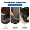 Men's Steel Toe High-Top Work Boots: Ankle Support, Anti-Smash, Anti-Puncture, Wear-Resistant, Comfortable