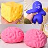 Tendência Super Grande Cérebro Alívio do Estresse Brinquedo Squishy Rebote Lento Bola Cérebro Queijo Brinquedo de Apertar Presentes Surpresa Perfeitos de Aniversário