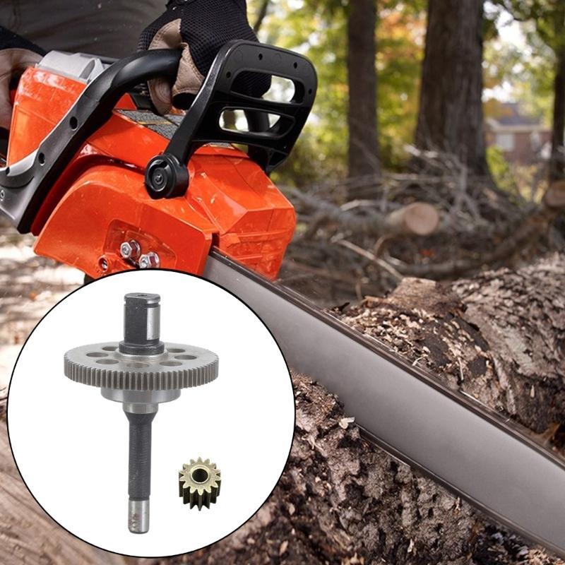 Metal Gear Pinions Assembly With Shaft For Lawn Mower 4-8 Inch Electric Lithium Chainsaw Brushless Motor Power Tool