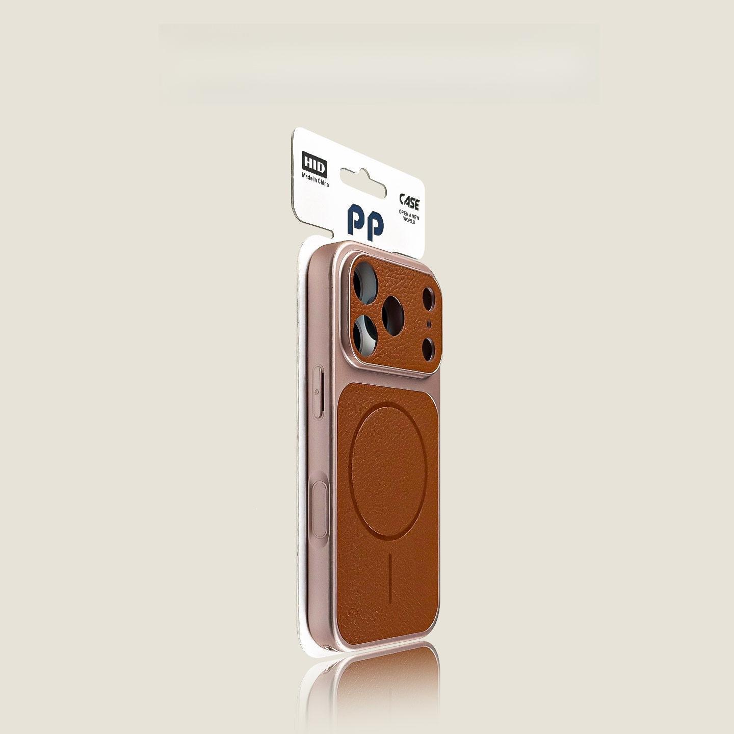 

iPhone 17 Pro Max Lychee Grain Magnetic Case for 16 Pro Max Frosted - Transforms in 15 Seconds 16 Pro