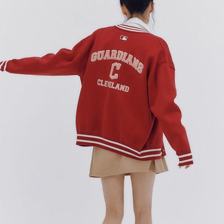 New MLB Knitwear Unisex Red 3AKCV0134-45WIS