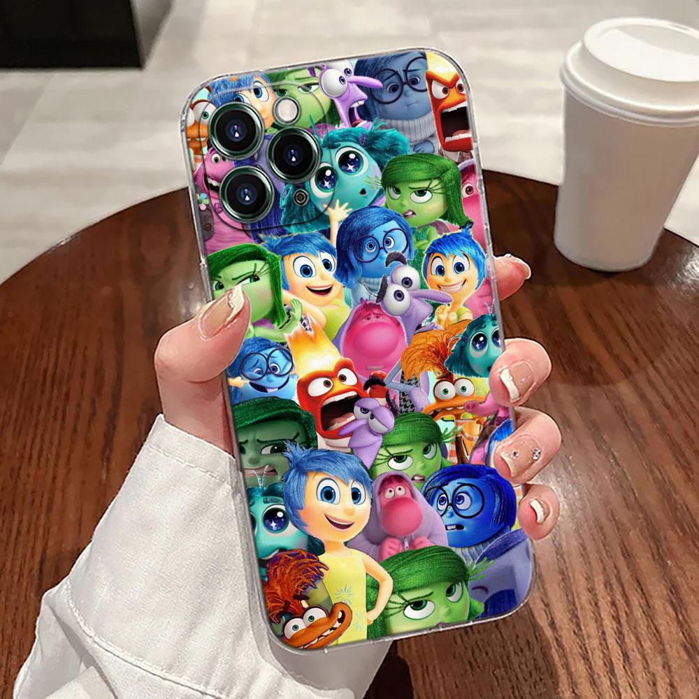 

Inside Out Emotions Transparent Phone Case For iPhone 17 Pro Max 17E 11 12 13 14 15 16 Pro Max Plus 17 Air 16E 7 XS Soft Cover iPhone 7