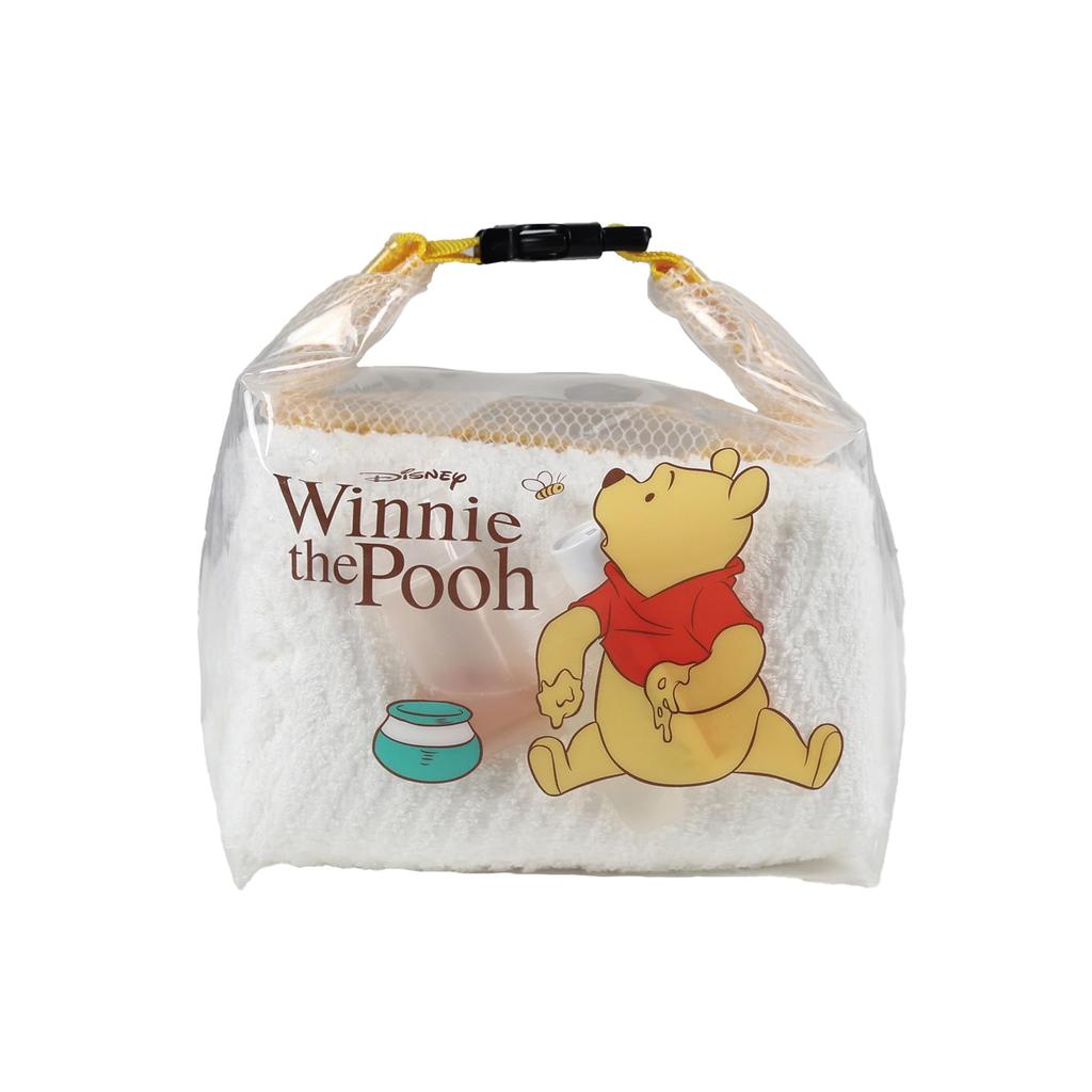 Marushin Kuru Kuru Winnie the Pooh Clear Hot Small Item 2135086900 Bag, Honey, Waterproof, Spring, Sauna, Spa, Holder,
