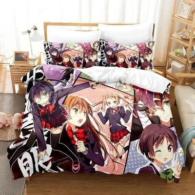 Love Chunibyo Other Delusions Beding Set Printed Bed Linen Set With Pilowcase Bed Soft Duvet Cover Single Double Quen Super King-Sized Dimensionsd