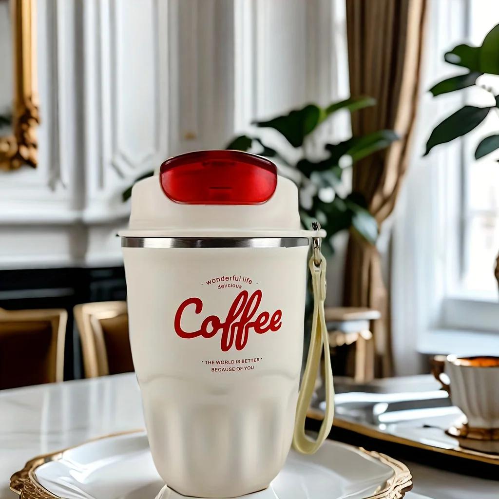 360ml Vysoká krása Mužský a ženský student Auto Voda Dárek Kávový hrnek 304 Nerezový Izolovaný hrnek