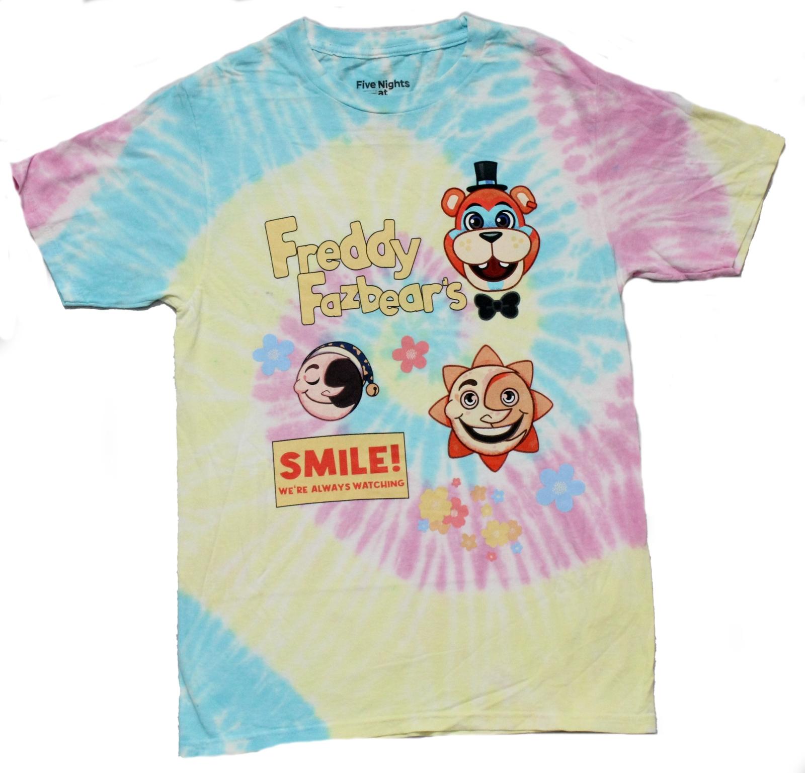 Five Nights at Freddy s New Adult T-Shirt -Freddy Fazbear s Logo Tie Dye XL