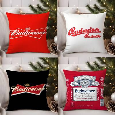 B-Budweiser B-Budvar Tschechischer Kissenbezug Sofa Wohnzimmer Schlafzimmer Beidseitiger Druck Quadratisches Kissen Nickerchenkissen Kissenbezug